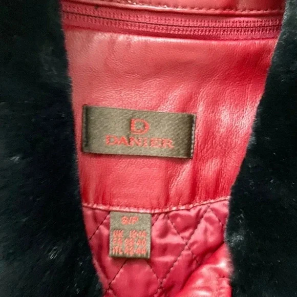 Red Danier Leather Jacket - Picture 7 of 17